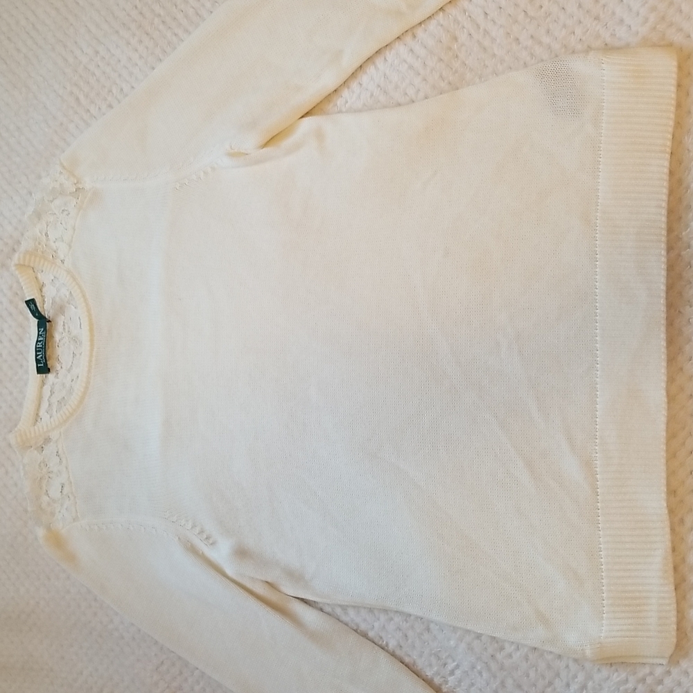 Lauren Ralph Lauen off white sweater